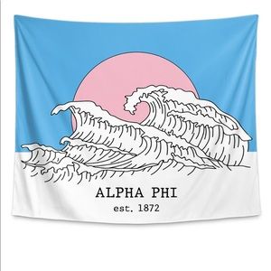 ALPHA PHI WAVE TAPESTRY